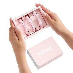 Blissy Skinny Scrunchies - Blush
