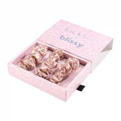 Blissy Scrunchies - Nicole Miller - Mauve Cheetah