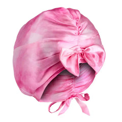 Blissy Junior Bow Bonnet - Pink Tie Dye