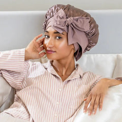 Blissy Bow Bonnet - Plum