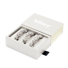 Blissy Skinny Scrunchies - White