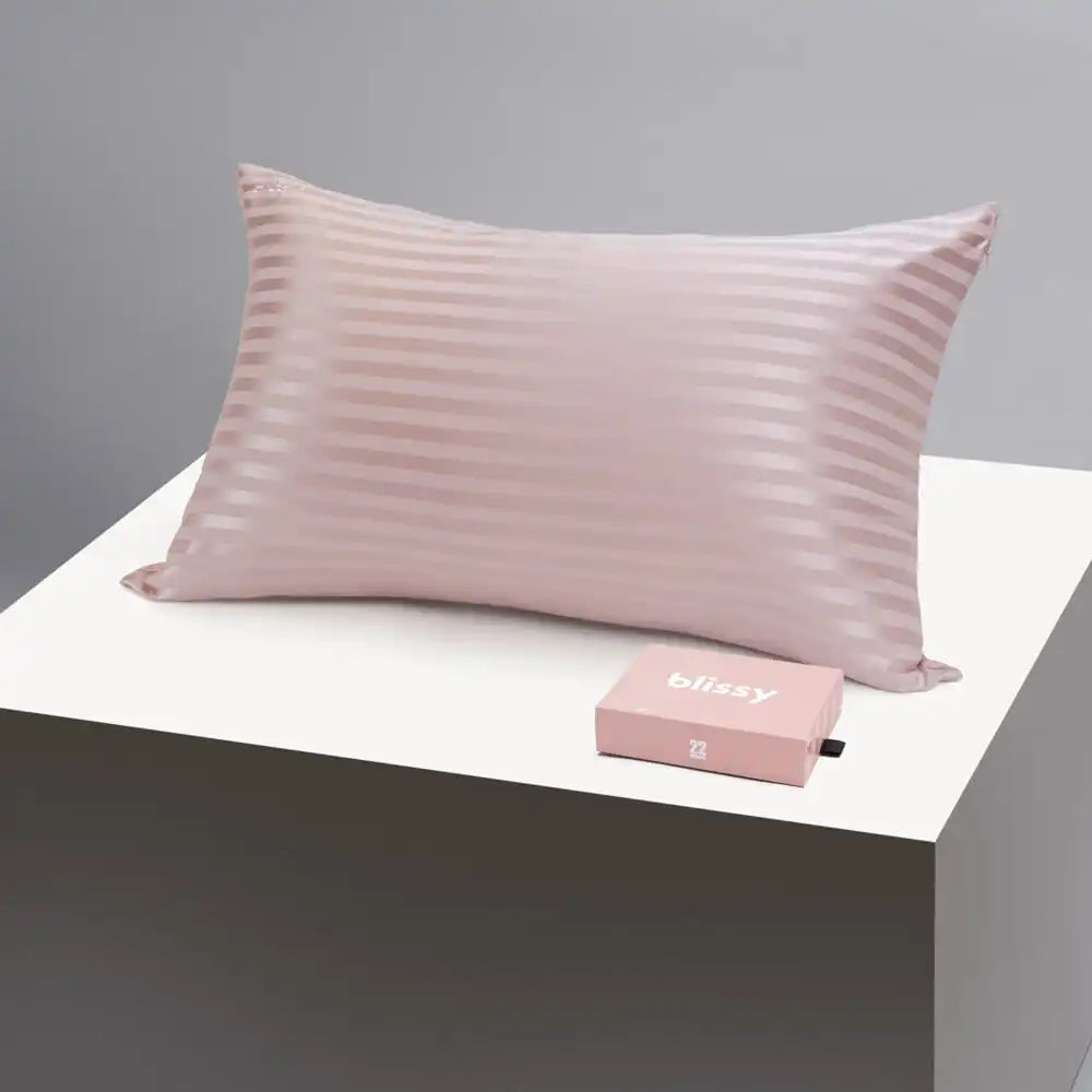 Pillowcase - Pink Striped - King