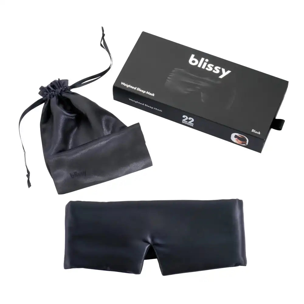 Sleep Mask - Black - Weighted